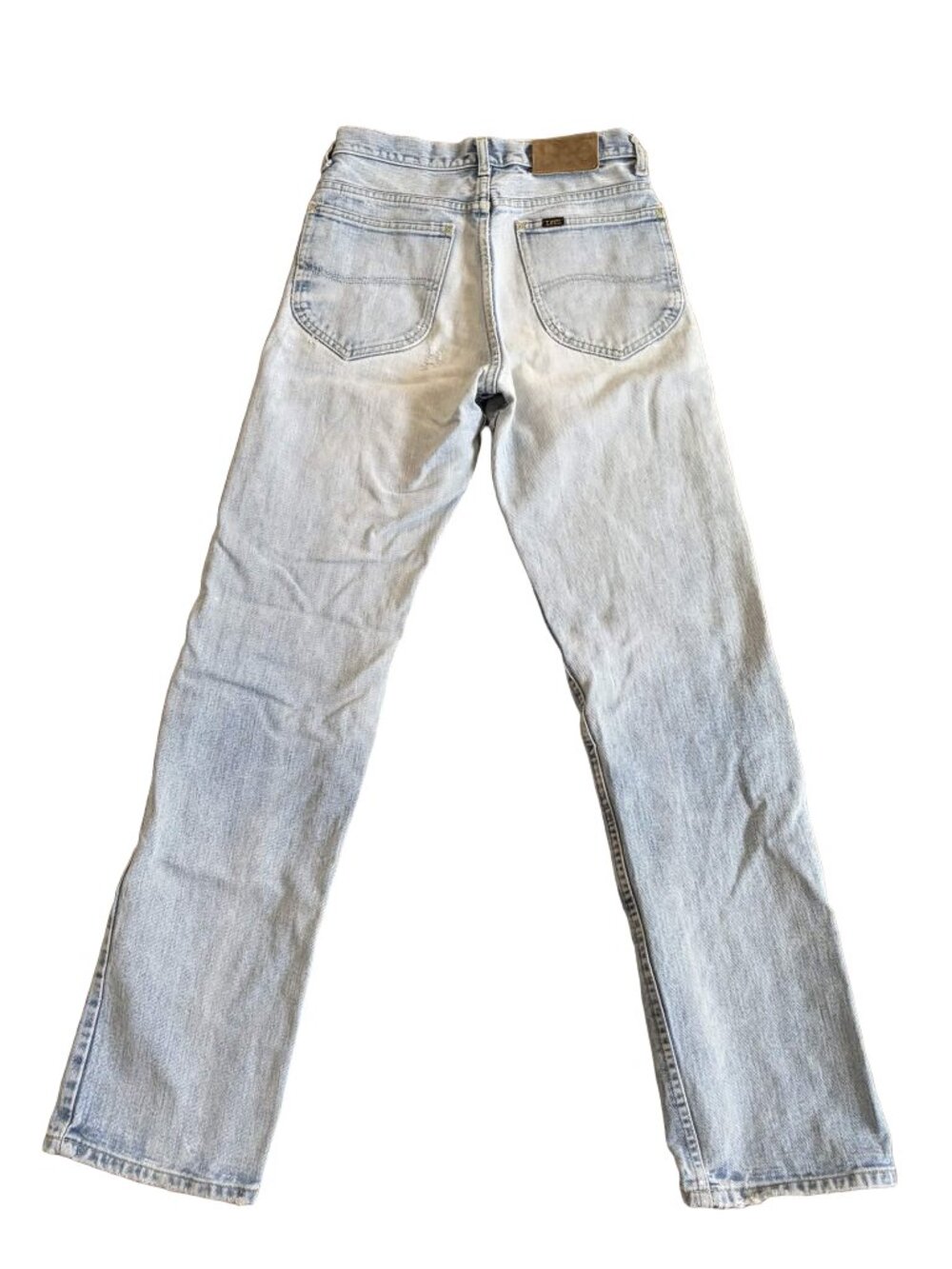 Distressed Vintage 80s 90s Lee Jeans Size 27x31 Light Wash High Waist Jeans